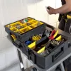 Pientarvikelokerikko Stanley Sortmaster Multilevel Organizer musta läpinäkyvä 400x420x315 mm