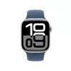 Apple Watch S10 alumiini Cellular 42mm hopea (Sportarmband Denim) S/M
