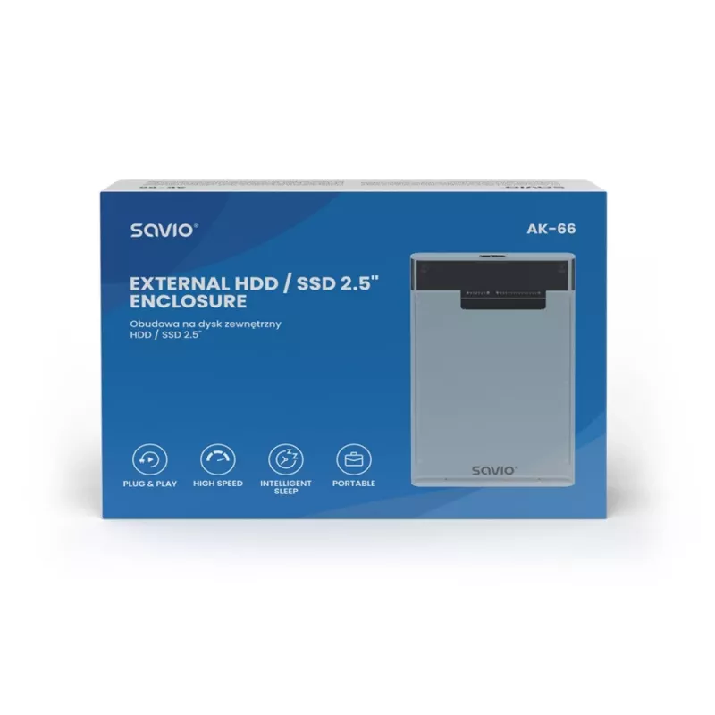 HDD/SSD-kotelo Savio AK-66