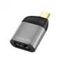 LogiLink CUA0204 USB-C - DisplayPort-sovitin musta harmaa