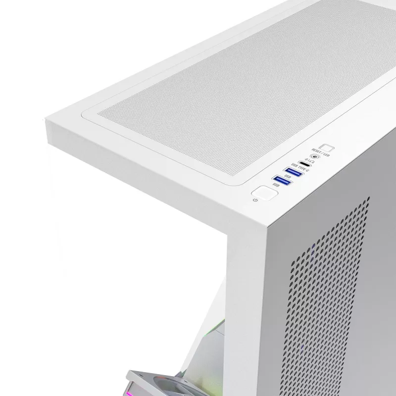 Modecom Volcano Stellar Plus ARGB Midi 5F valkoinen