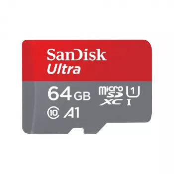 Flash-muisti SanDisk 64 GB MicroSDHC UHS-I SDSQUNR-064G-GN6TA