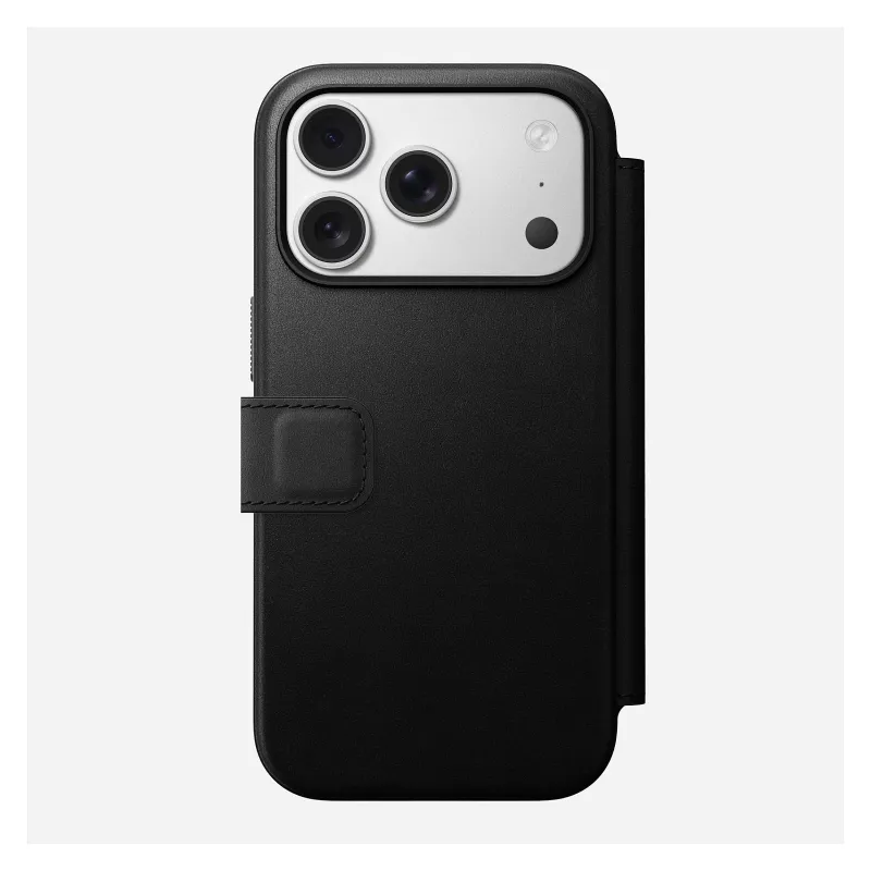 Nomad Modern Leather Folio nahkainen puhelinkotelo iPhone 17 Pro, 16 cm (6,3