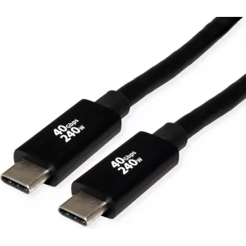 ROLINE USB4 Gen3x2 40Gbit/s kaapeli C-C ST/ST 240W 2 m - kaapeli - digitaali/data (11.02.9087)