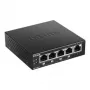 D-Link DGS-1005P/E -verkkokytkin, hallitsematon, Gigabit Ethernet (10/100/1000), Power over Ethernet (PoE), musta
