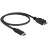 USB-kaapeli DeLOCK 0,5 m USB3.1 C - MicroUSB3.1 B