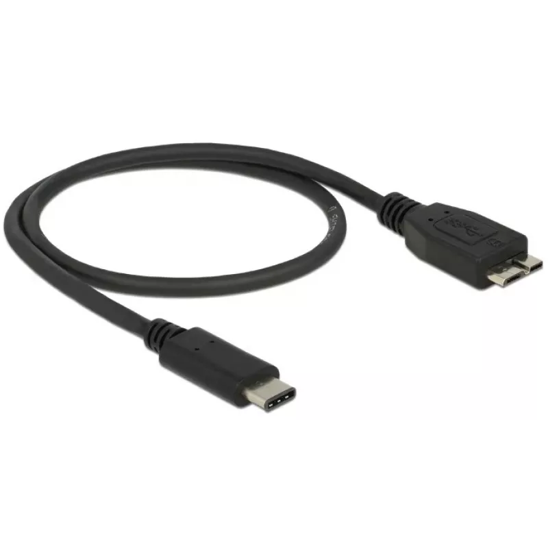USB-kaapeli DeLOCK 0,5 m USB3.1 C - MicroUSB3.1 B