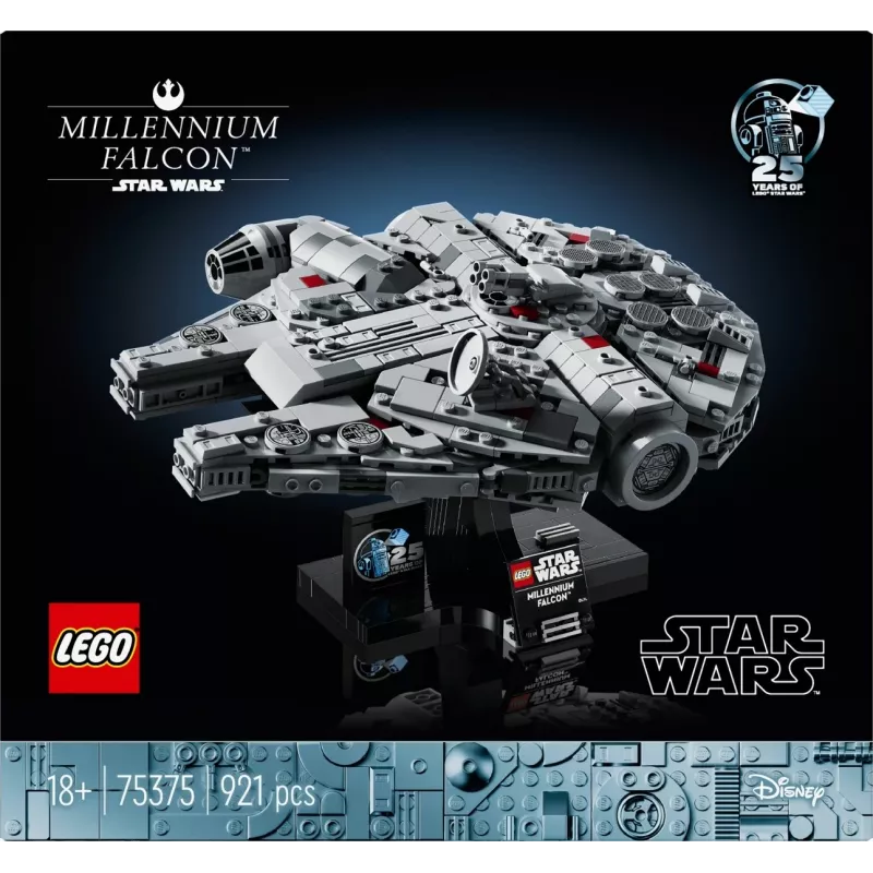 LEGO Star Wars 75375 Millennium Falcon rakennussarja, 921 osaa, 18+, 190×240×130 mm