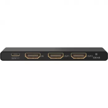 HDMI-jakaja 1 kahteen (4K @ 60 Hz) – jakaa 1x HDMI-tulosignaalin 2x HDMI-lähtösignaaliksi