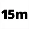 Punottu letku 4138210, paineilmaletku vaaleansininen, 15 metriä