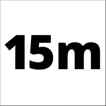 Punottu letku 4138210, paineilmaletku vaaleansininen, 15 metriä