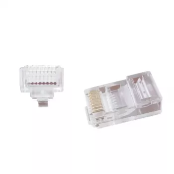 Johdinliitin Gembird LC-PTU-01/100 8P8C RJ45 läpinäkyvä