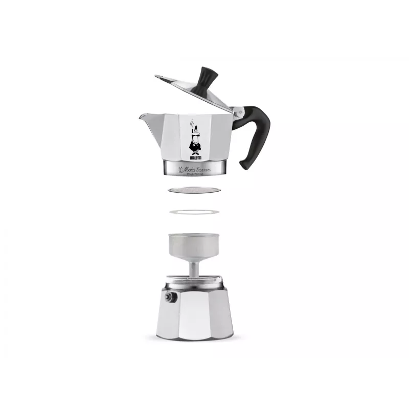 Bialetti Moka Express mokkapannu 0,3 L alumiini, musta