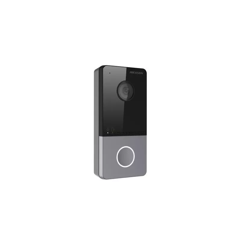 Hikvision DS-KV6113-WPE1(C) videopuhelin-ovipuhelin 2 MP musta, harmaa