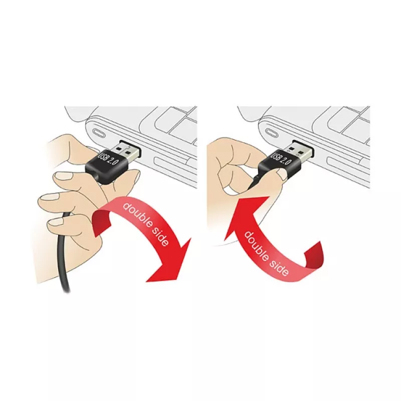USB-kaapeli DeLOCK 3 m USB 2.0 A - B uros-uros musta