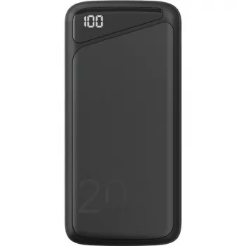 Pikalatausvaravirtalähde 20 000 mAh (musta, PD, Quick Charge 3.0, Super Charge)