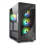 Sharkoon REBEL C80G RGB Midi Tower musta