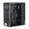 Akyga AK35BK Micro-ATX-PC-kotelo, Micro ATX / Flex ATX / Mini ITX, 2x USB 2.0, ilman virtalähdettä, musta