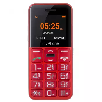 myPhone Halo Easy 4,32 cm (1,7 inch) 70 g harmaa, punainen aloittelijan puhelin