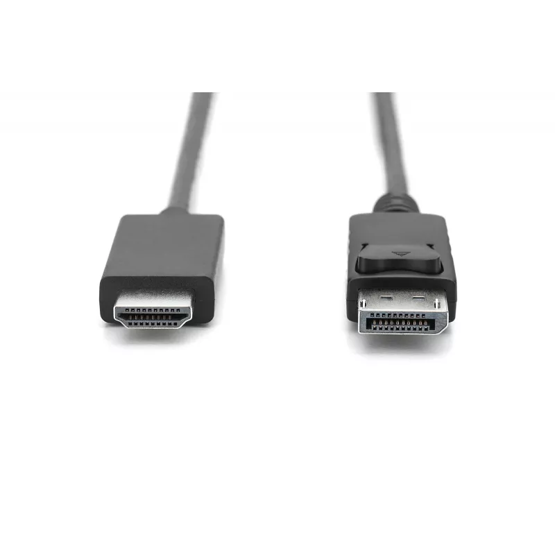 Adapterikaapeli DisplayPort 1.2 lukituksella 4K 60Hz UHD Type DP/HDMI A M/M musta 2 m