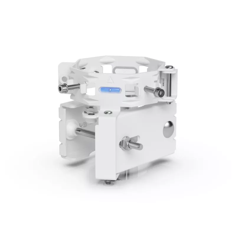 Ubiquiti UACC-Wave-AP-Micro-Mount tolppakiinnike 4 Wave AP Micro -laitteelle, ruostumaton teräs, 25–76 mm tolppa, valkoinen