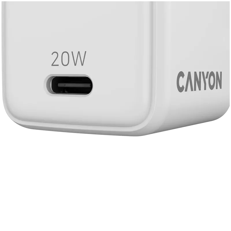 CANYON laturi CU20C GaN 20W 1xPD EU valkoinen