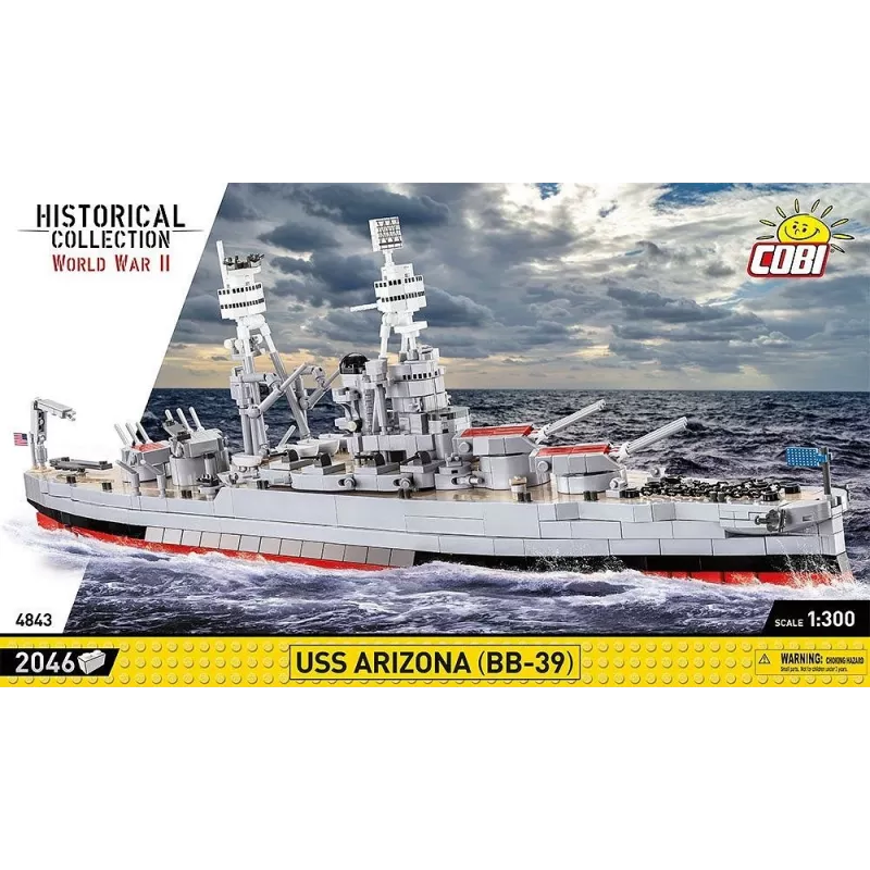 Rakennuspalikat USS Arizona BB-39 2046 osaa