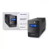 Qoltec Monolith 53980 UPS-varavirtalähde 1000 VA 600 W, 2x Schuko, LCD, USB, RJ45