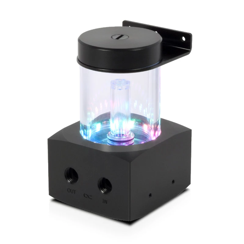 Alphacool Core 100 Aurora 15393 paisuntasäiliö, D5/VPP, ARGB, asetaali/akryyli, musta