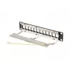 Kytkentäpaneeli LANBERG PPKS-9212-B 12-porttinen 1U 10 tuuman FTP