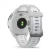 Älykello GARMIN Forerunner 165 — GPS, AMOLED 1,2 inch, 4 GB, 5 ATM, 11 päivän akku, harmaa kotelo, valkoinen ranneke