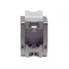 Suojattu Cat.6A ohut Keystone-liitin, EQUIP 767223, työkaluton, RJ-45, litteä, hopea, 8 kpl