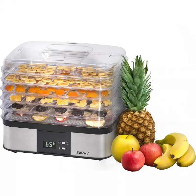 Steba ED 5 ruokakuivuri, 350 W, ruostumaton teräs/musta