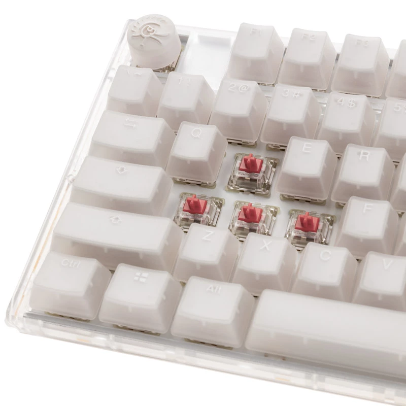 Ducky One 3 RGB -näppäimistö pelikäyttöön USB QWERTY US English valkoinen