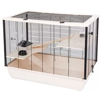 INTER-ZOO Hugo Wood beige -häkki jyrsijöille - 78 x 48 x 58 cm