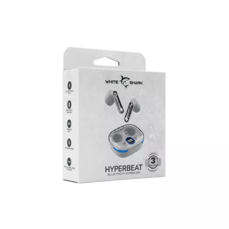 Kuulokkeet White Shark GEB-TWS37 HyperBeat valkoinen