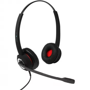 Binauraalinen USB-headset Plusonic 10.2P, yhteensopiva BBB:n kanssa, johdollinen USB-yhteys, binauraalinen muotoilu