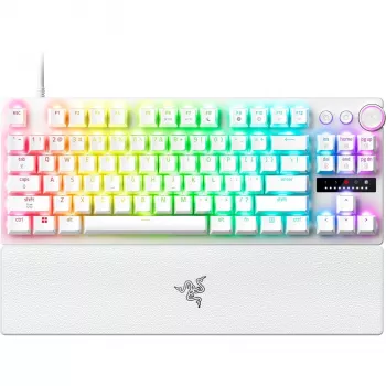 Razer Huntsman V3 Pro Tenkeyless 8KHz | pelinäppäimistö | johdollinen | US | valkoinen | Razer Analog Optical Switch Gen-2