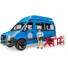 BRUDER Camper MB Sprinter 02684 kuljettajalla – pienoismalli mittakaavassa