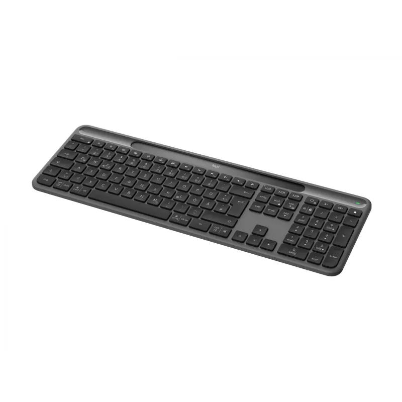 Logitech Signature Slim Solar+ K980 langaton näppäimistö, saksalainen QWERTZ, grafiitti
