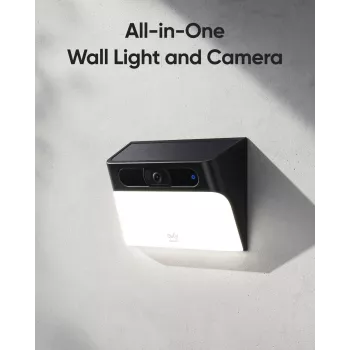 Anker Innovations Eufy Solar Wall Light Cam S120 - verkon valvontakamera - säänkestävä - väri (päivä/yö)