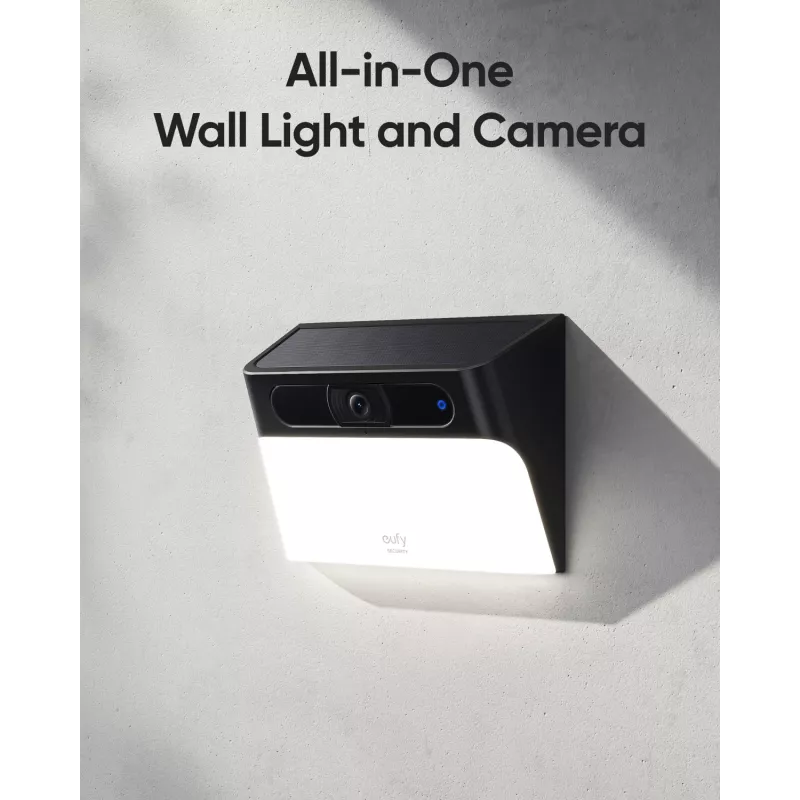Anker Innovations Eufy Solar Wall Light Cam S120 - verkon valvontakamera - säänkestävä - väri (päivä/yö)
