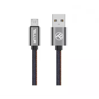 Tellur USB–Micro-USB-datakaapeli 1 m denim