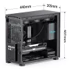 Tietokonekotelo Jonsbo D41 MESH Midi Tower musta