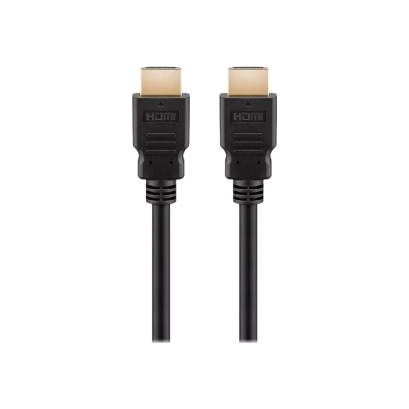 Goobay 41082 HDMI-kaapeli 1 m HDMI Type-A (Standard) 2 x HDMI Type-A (Standard) musta (41082)