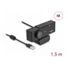 Verkkokamera DeLOCK 96400 8 MP 3840 x 2160 pikseliä USB 2.0 musta