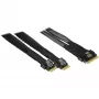 INTER-TECH kaapeli SFF-8654-8i 2× SFF-8654-4i, 70 cm sisäinen jakokaapeli