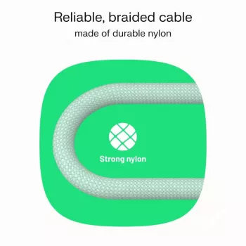 Kaapeli USB-C-USB-C PowerStream 100W punottu 1,2m valkoinen