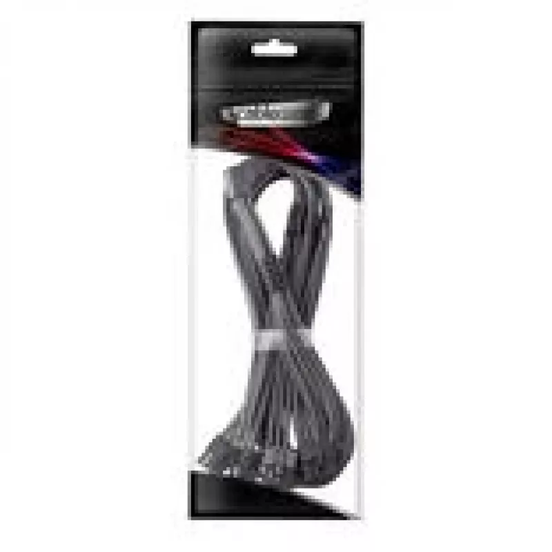 CableMod C-Series Pro -liitäntäkaapeli variantti A 90° 16-pin 4×8-pin PCIe carbon