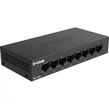 D-Link DGS-108GL hallitsematon Gigabit Ethernet (10/100/1000) musta